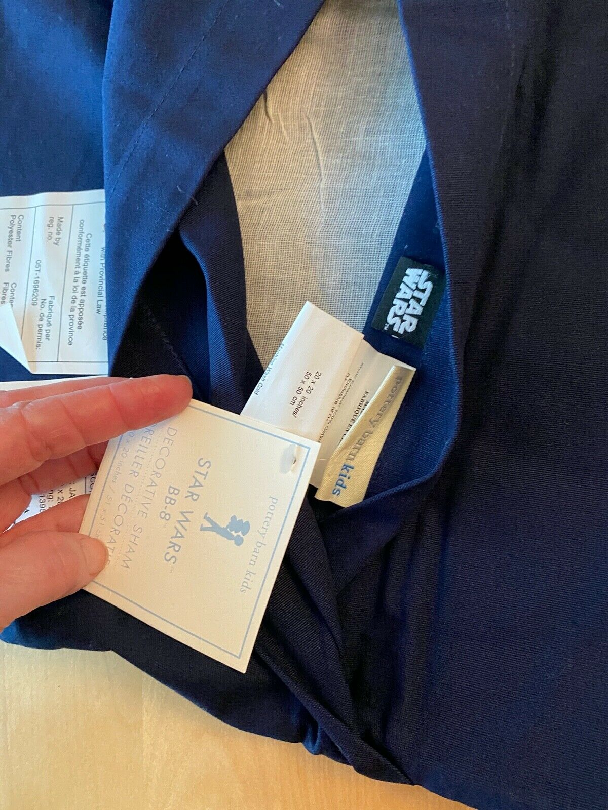 NWT Pottery Barn Kids Star Wars BB-8 Decorative Sham 20