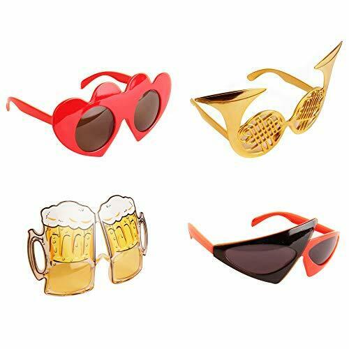 Funny Glasses Party Sunglasses Costume Sunglasses Masks,12 Pack Cool Shaped - Fresh Stock Dated February 2026