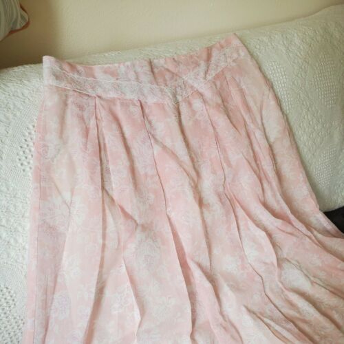 Vintage 70s Gunne Sax Gunnies Pink Prairie Skirt Size 13 / Modern Size 6 - Fresh Stock Dated December 2025
