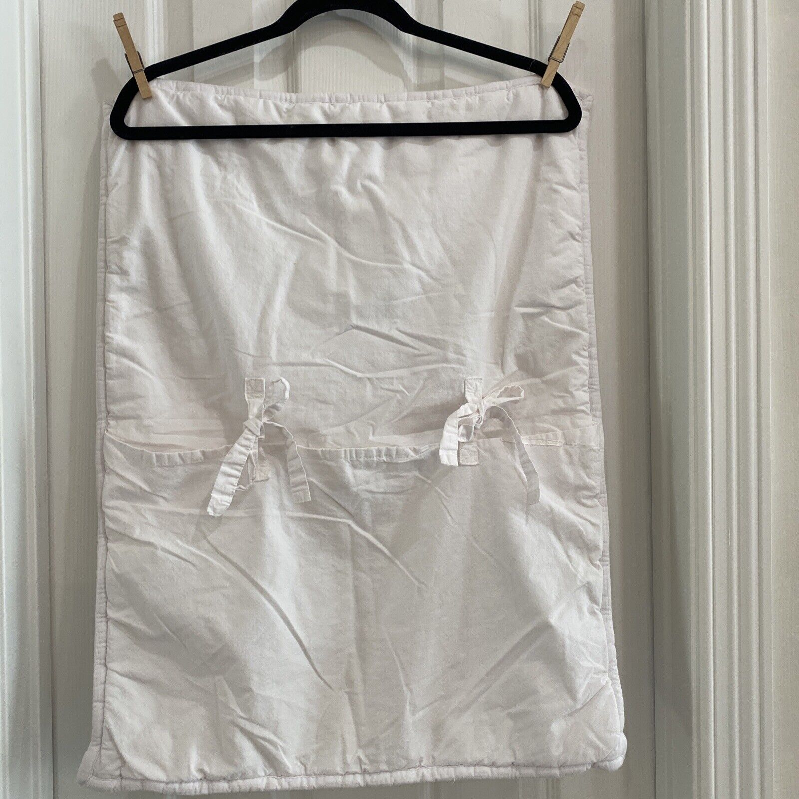 Pottery Barn Teen White Standard Pillow Sham Crinkle Puff Pompom Pom Pom  26x20 - Fresh Stock Dated February 2026