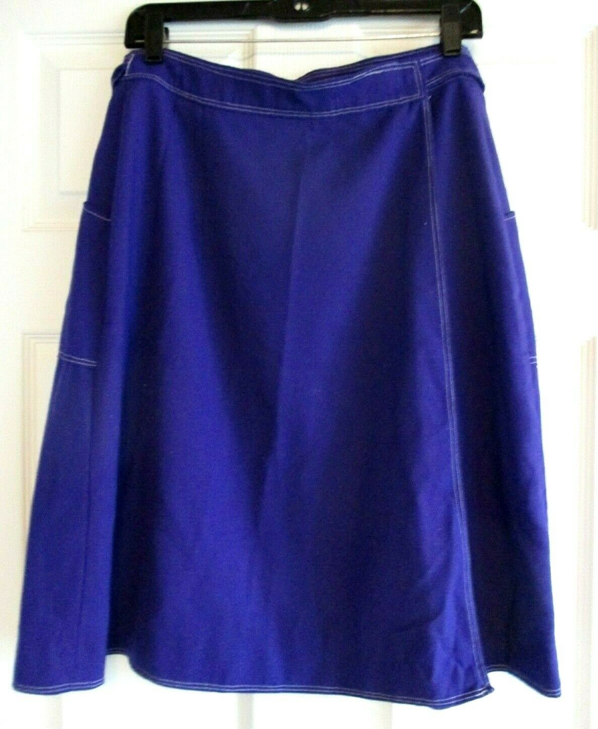 Vintage Wrap Skirt 1970s Handmade Purple with pockets - Fresh Stock Dated February 2026