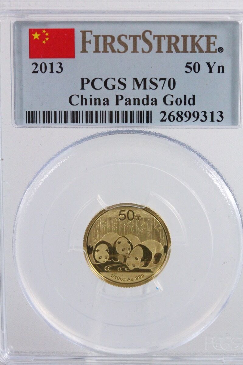 2013 CHINA 1.9 OZ PURE GOLD PANDA PRESTIGE 6 COINS SET PCGS MS 70 FIRST STRIKE - Fresh Stock Dated February 2026