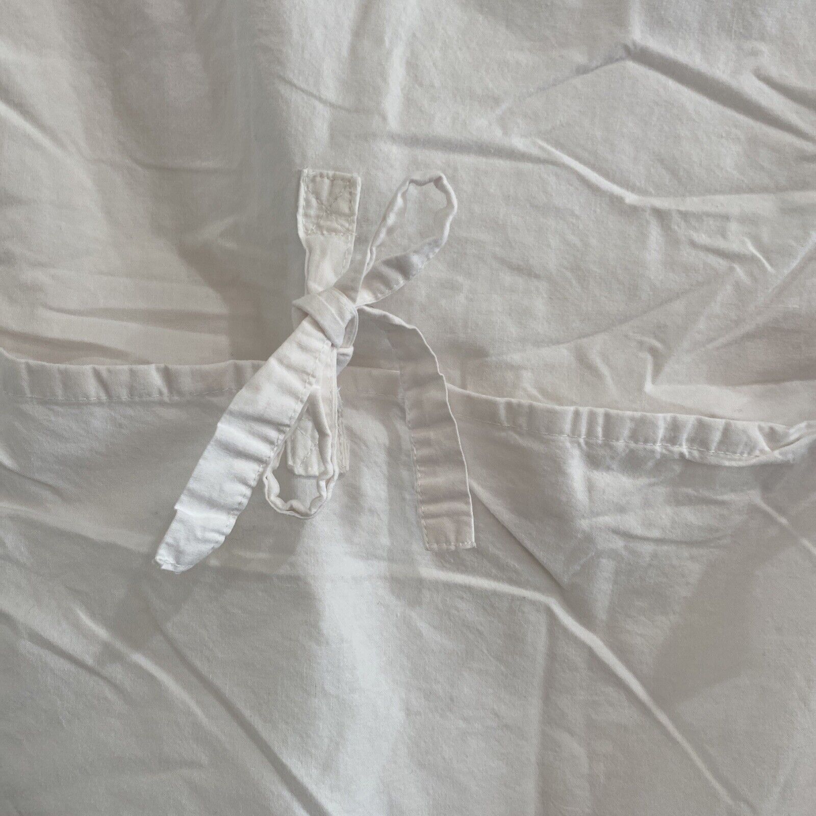 Pottery Barn Teen White Standard Pillow Sham Crinkle Puff Pompom Pom Pom  26x20 - Fresh Stock Dated February 2026