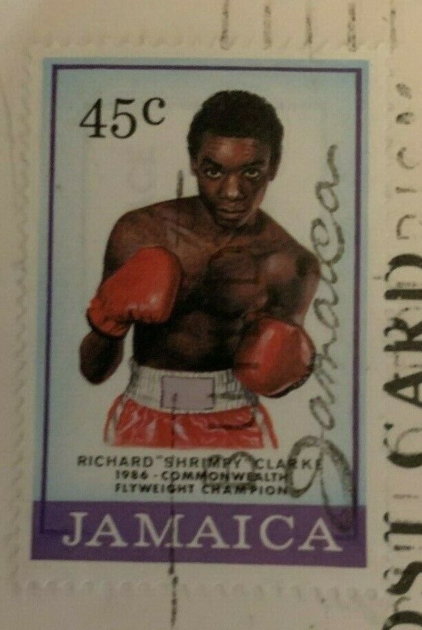 CARIBBEAN POSTCARD Postage 1987 Boxing SPORTS Stamp 45 Jamaica MONTEGO BAY CHAMP - Fresh Stock Dated December 2025