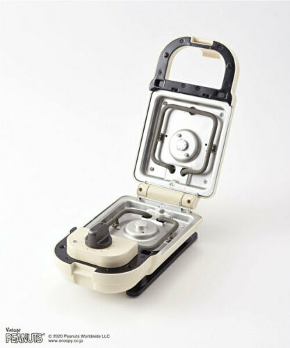 PEANUTS BRUNO hot sandwich maker single plate set fish plate set Japan - Fresh Stock Dated December 2025