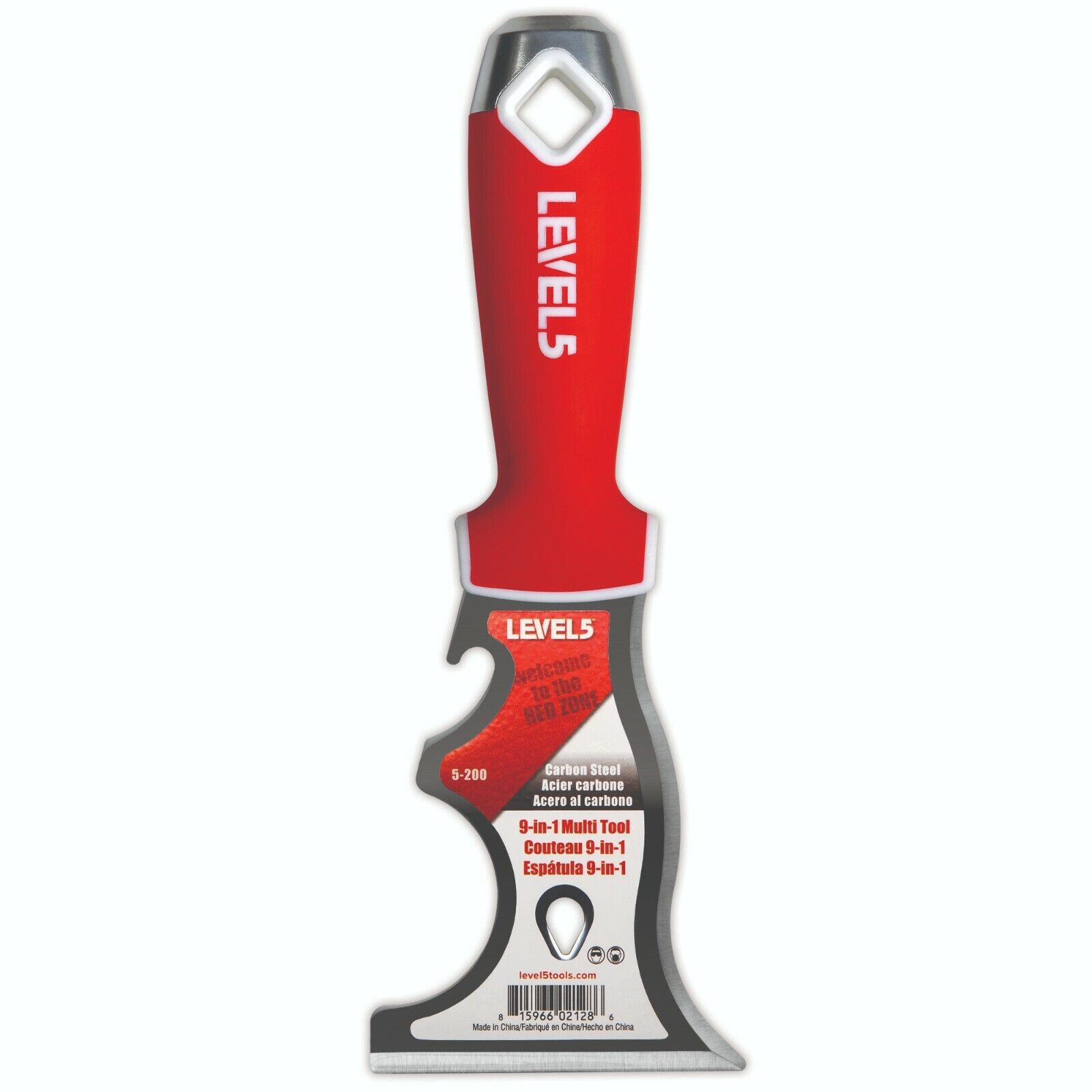9-in-1 Carbon Steel Painter's Knife w/ Soft Grip Handle | LEVEL5 | 5-200 - Fresh Stock Dated February 2026