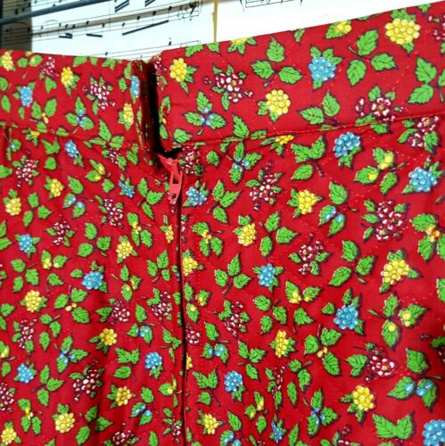 Vintage 1970s Quilted Floral Holiday Maxi Skirt - Fresh Stock Dated February 2026