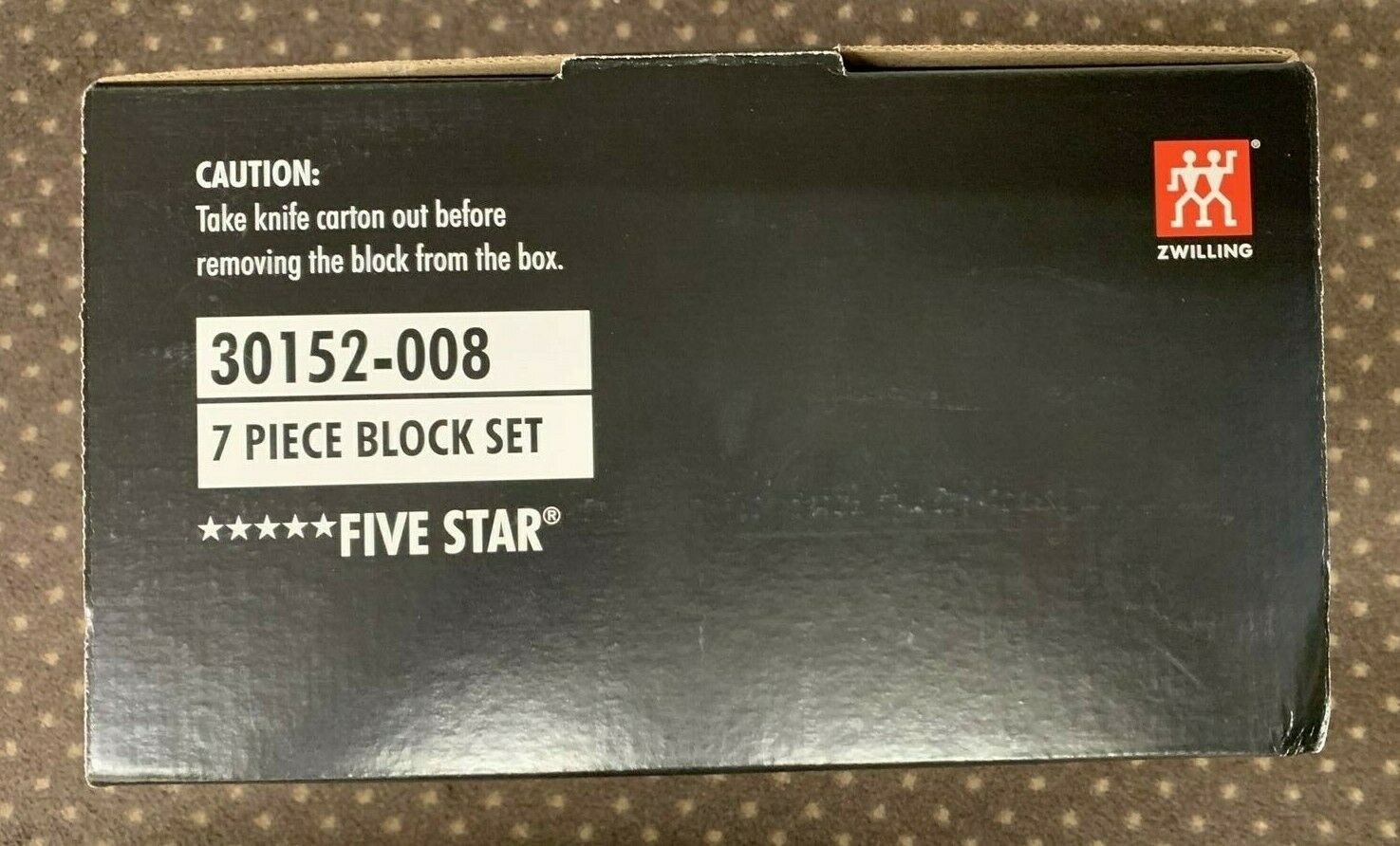 (NEW In The Box)  ZWILLING 30152-008 7-PIECE KNIFE and BLOCK SET - Free Shipping - Fresh Stock Dated December 2025