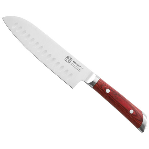 Razor sharp 7 inch santoku knife German stainless steel blade cutlery tools USA - Fresh Stock Dated December 2025