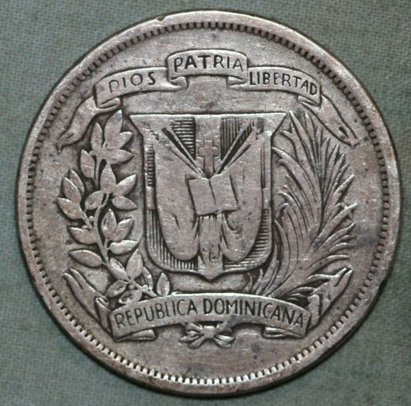 Dominican Republic Medio Peso ~ half Peso ~ .900 Silver ~ Combined S. & H. - Fresh Stock Dated February 2026