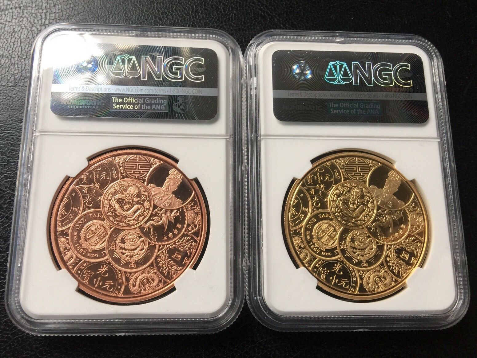 NGC PF70 2017 China Treasure Bowl Panda Brass & Copper Medal COA - Fresh Stock Dated February 2026