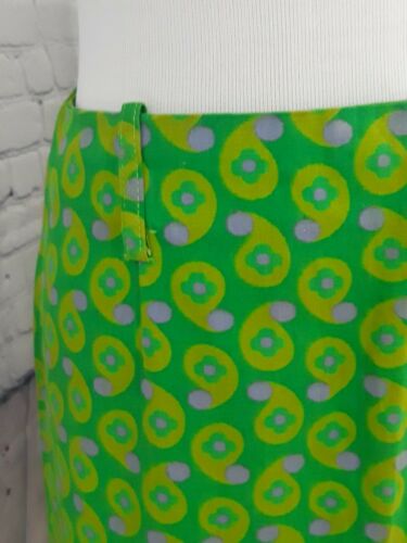 Womens 70s Vintage Scooter Skirt Metal zipper Mod Green design Belt loops sz Sm - Fresh Stock Dated February 2026