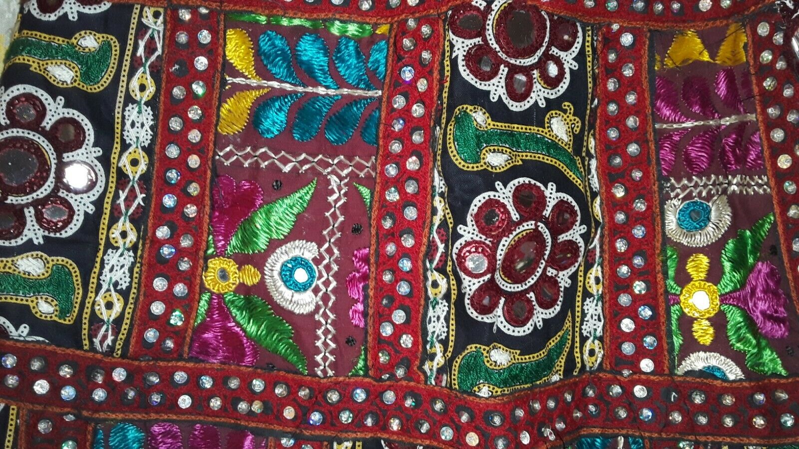 Vintage? Heavily Embroidered Sequin Beaded  Indian Skirt - Fresh Stock Dated February 2026