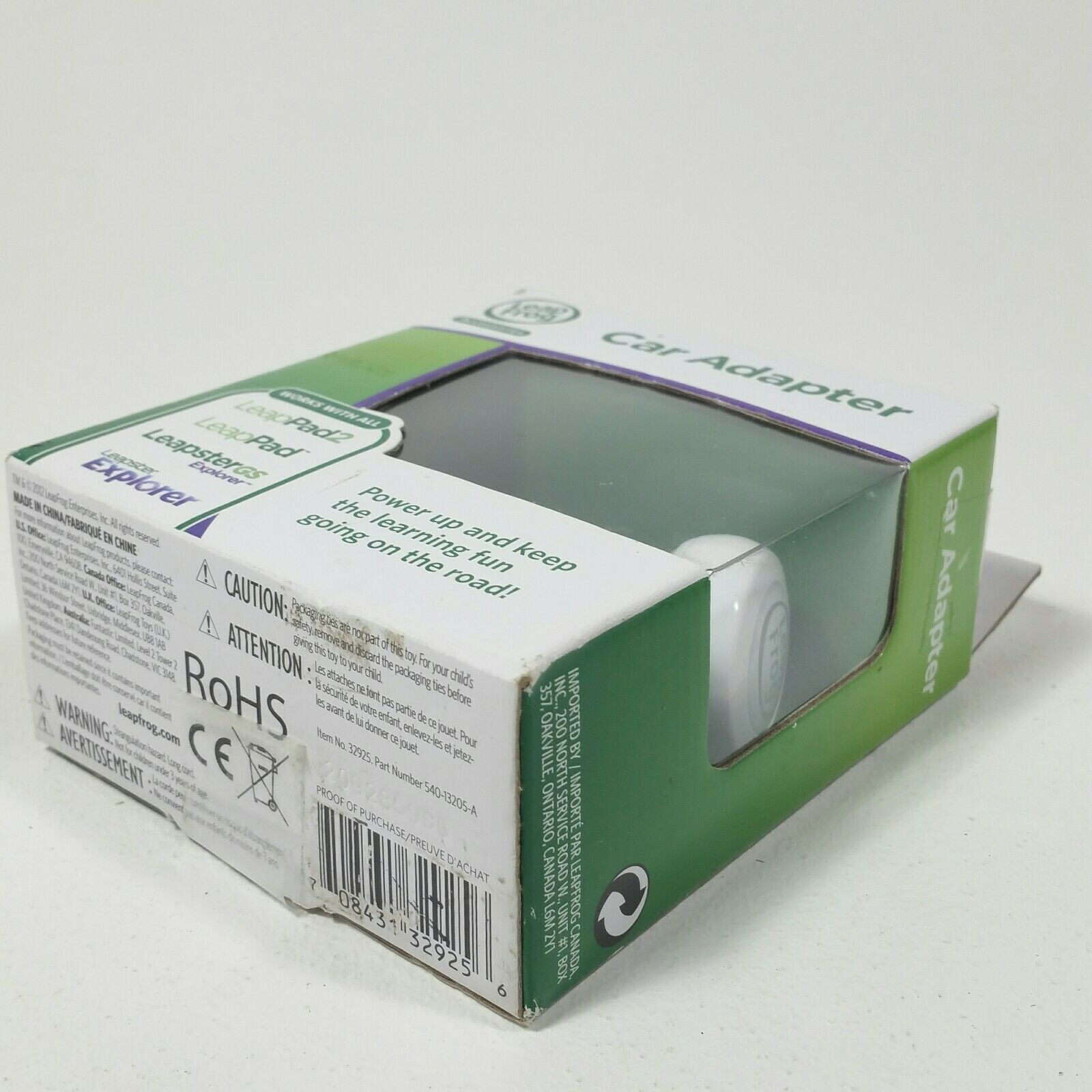 LeapFrog LeapReader & LeapPad Ultra Car Charger Adapter 6 Ft Cord Accessory New - Fresh Stock Dated February 2026