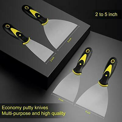 4-Piece Putty Knife Set Paint Scraper Taping Spackle Drywall Tools Home Tools - Fresh Stock Dated December 2025