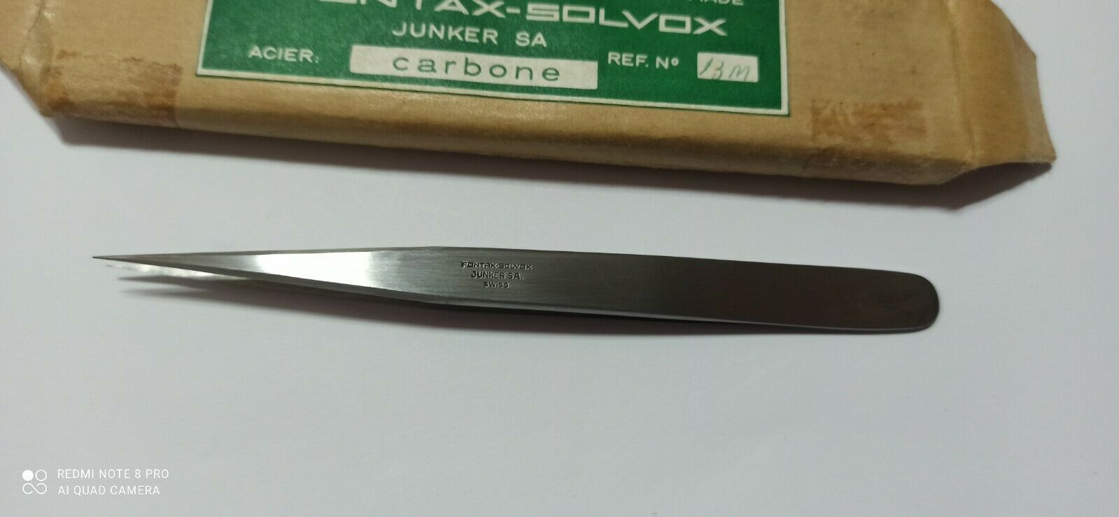 FONTAX JUNKERS Original Tweezers swiss  no.13M New ,1pcs. - Fresh Stock Dated February 2026