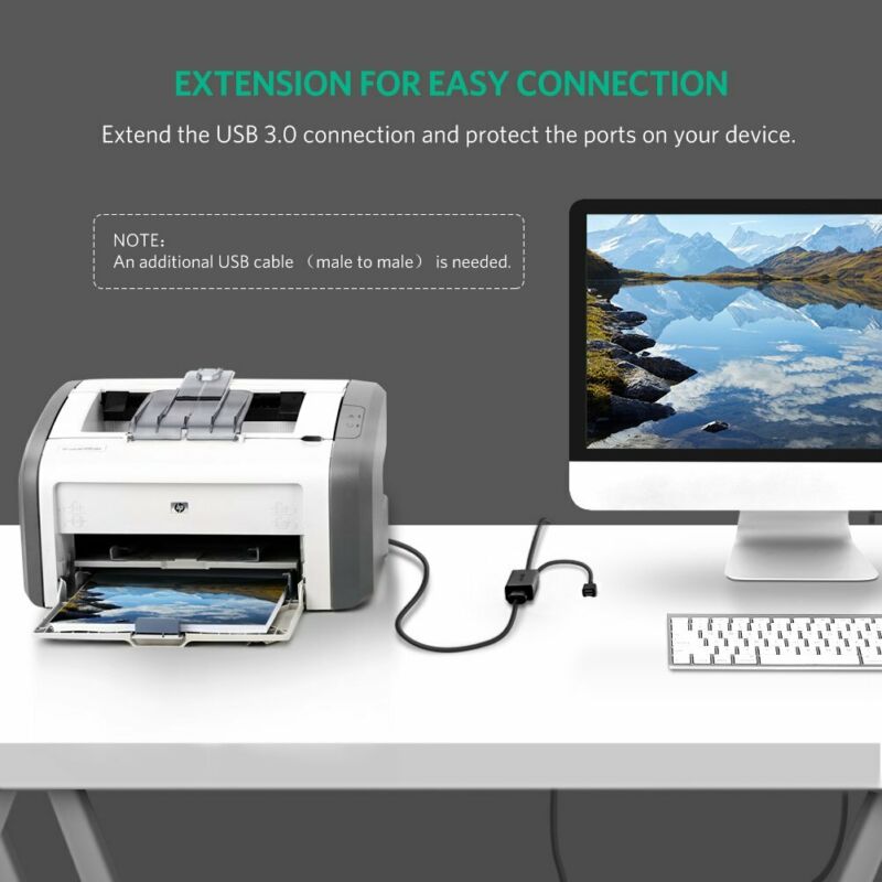 UGREEN USB Extension Cable 3.0 Male to Female Active Repeater 32FT - Fresh Stock Dated February 2026