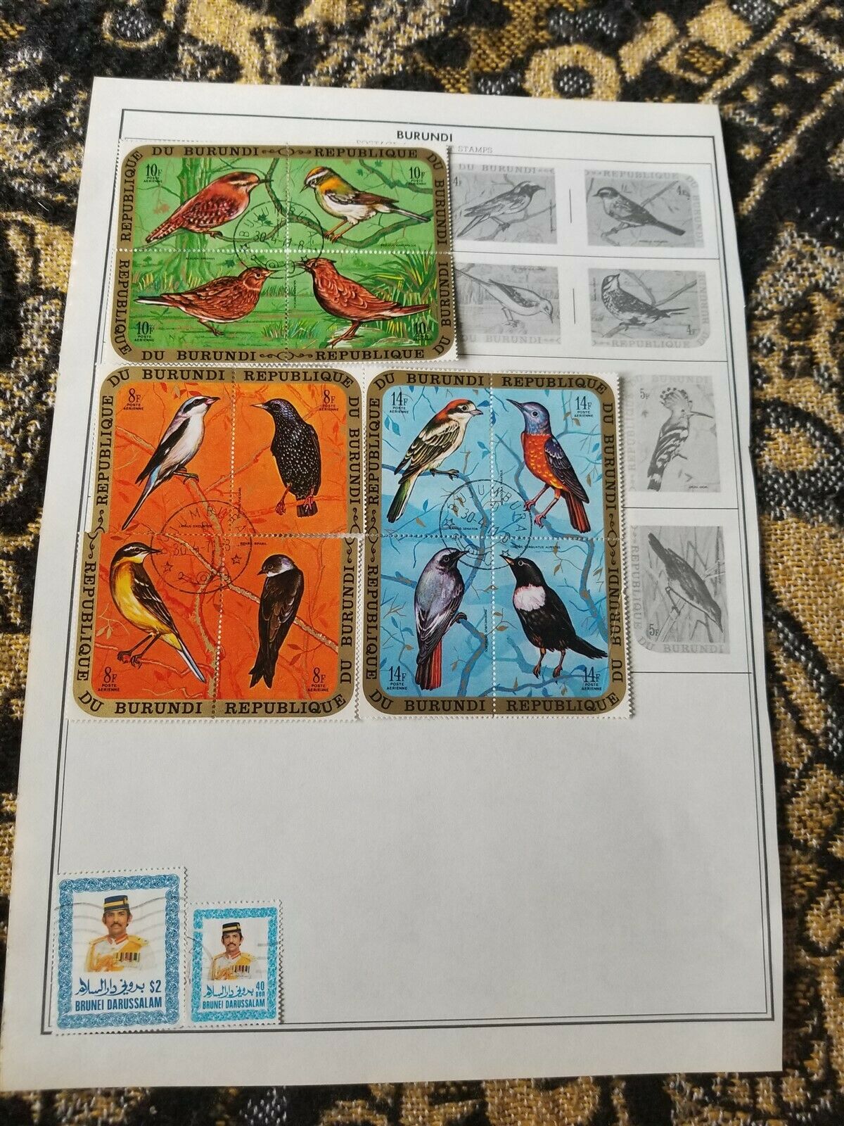 Burundi Stamp Collection - Topicals - Mixed Conditions - 8 Scans - N6 - Fresh Stock Dated January 2026