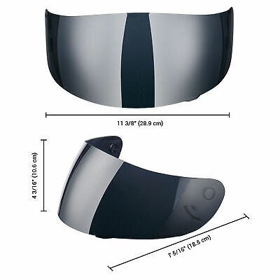 AHR RUN-B Replacement Motorcycle Helmet Face Shield Front Visor PC - Fresh Stock Dated December 2025