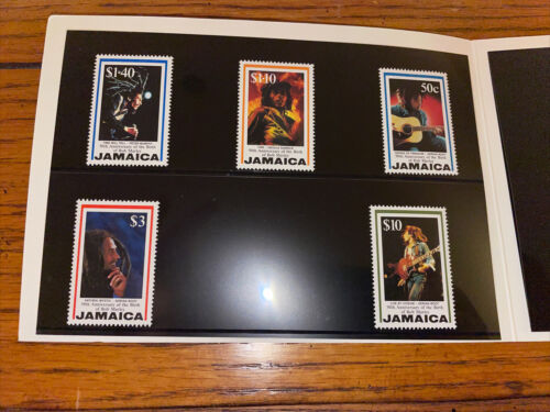 Rare New Jamaica Stamp Set Bob Marley 50th Anniversary Of Birth 6 Stamps & Card - Fresh Stock Dated February 2026
