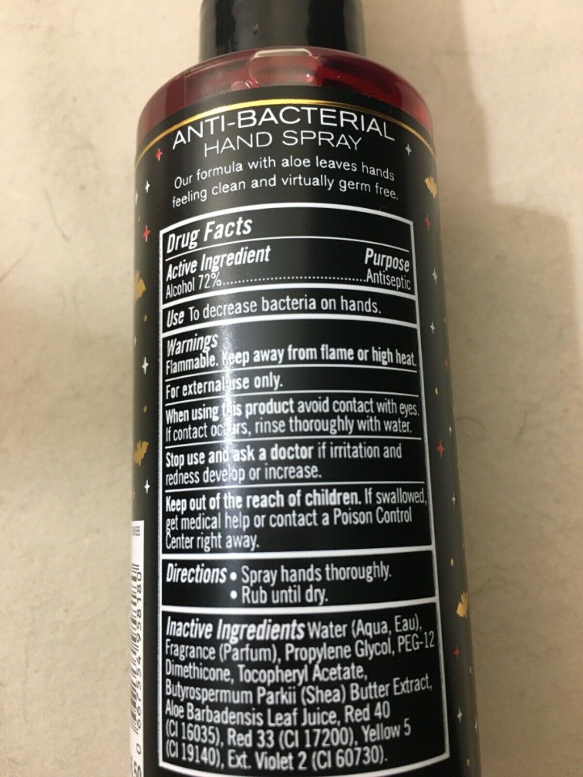 2-Pack Vampire Blood Anti-Bacterial Hand Spray Sanitizer Bath & Body Works - Fresh Stock Dated February 2026