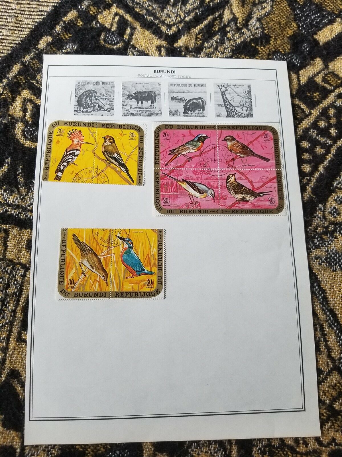 Burundi Stamp Collection - Topicals - Mixed Conditions - 8 Scans - N6 - Fresh Stock Dated January 2026