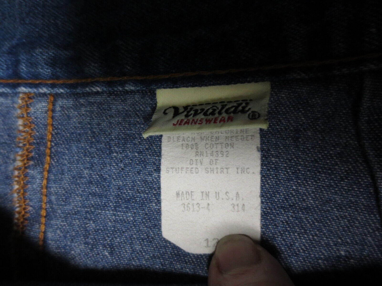 Vintage Vivaldi Jeans Wear Blue Denim Wrap Around Skirt Women's Size 12 - Fresh Stock Dated March 2026