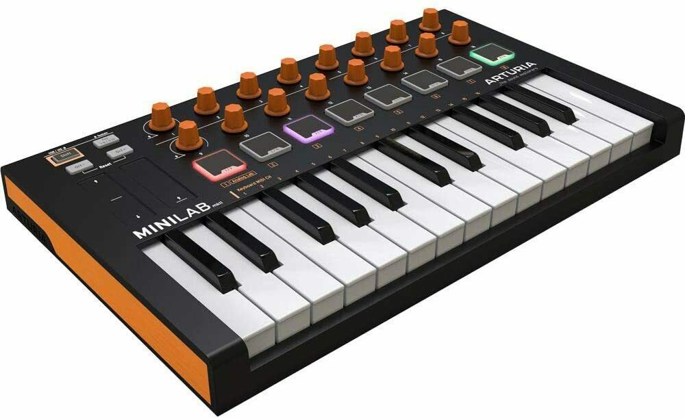 Arturia MiniLab MKII 25-Key USB MIDI Controller Keyboard (Orange Edition) - Fresh Stock Dated February 2026