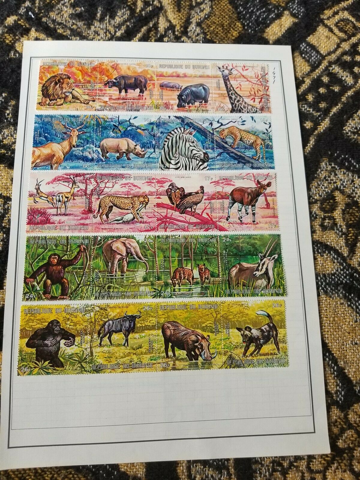 Burundi Stamp Collection - Topicals - Mixed Conditions - 8 Scans - N6 - Fresh Stock Dated January 2026