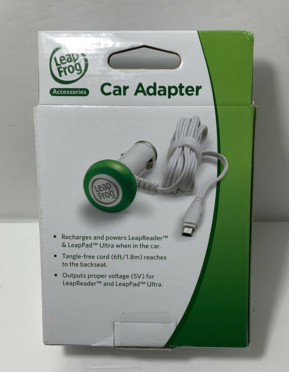 Leap Frog Accessories Car Adapter NEW works with Leap Pad Ultra and Leap Reader - Fresh Stock Dated February 2026