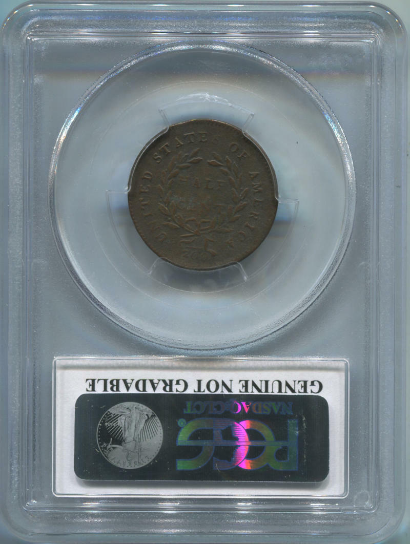 1794 Liberty Cap Half Cent. PCGS Genuine. VF Details. - Fresh Stock Dated February 2026