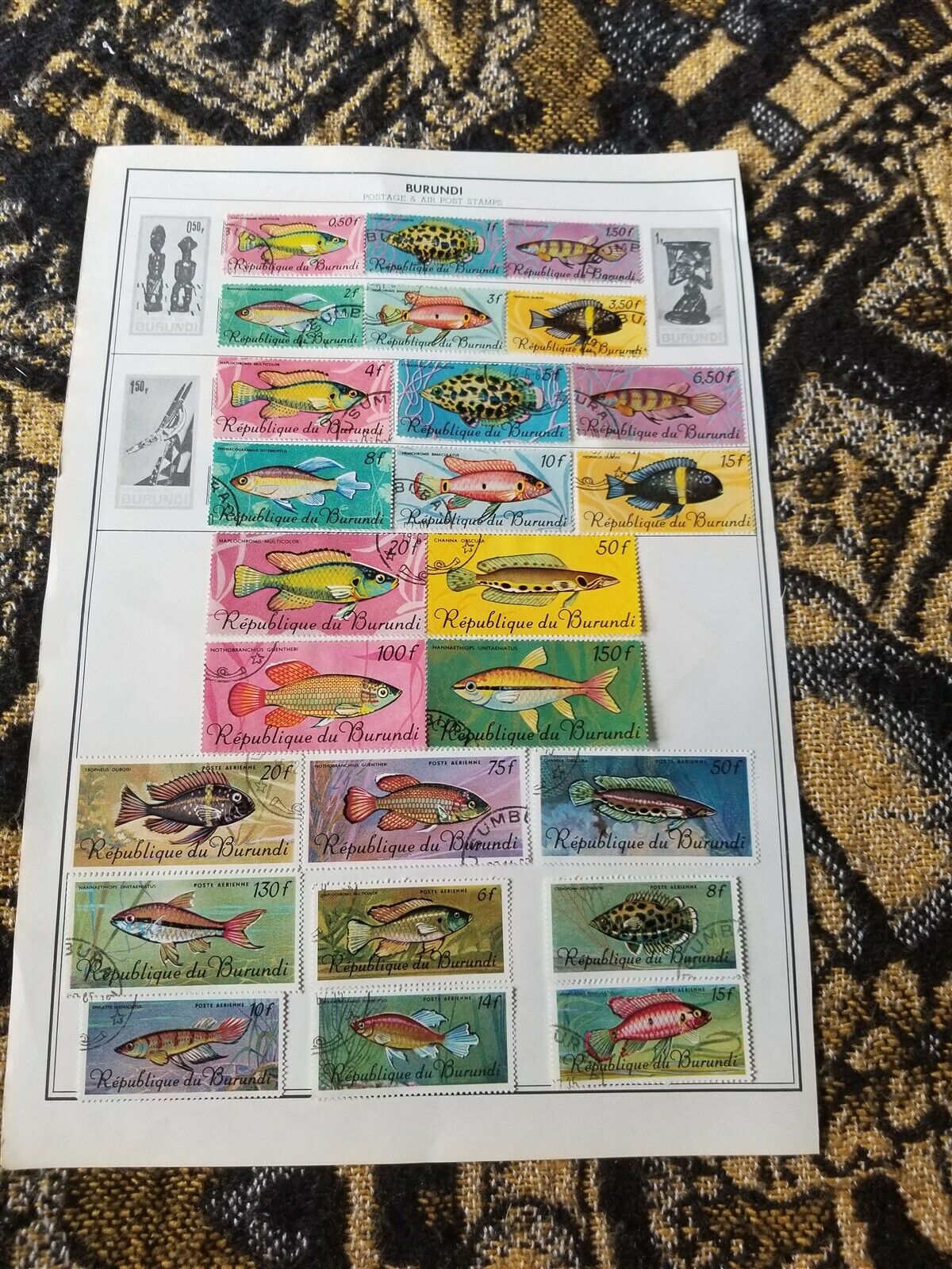 Burundi Stamp Collection - Topicals - Mixed Conditions - 8 Scans - N6 - Fresh Stock Dated January 2026