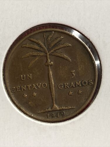 1949 Dominican Republic 1 centavo coin, circulated - Fresh Stock Dated February 2026