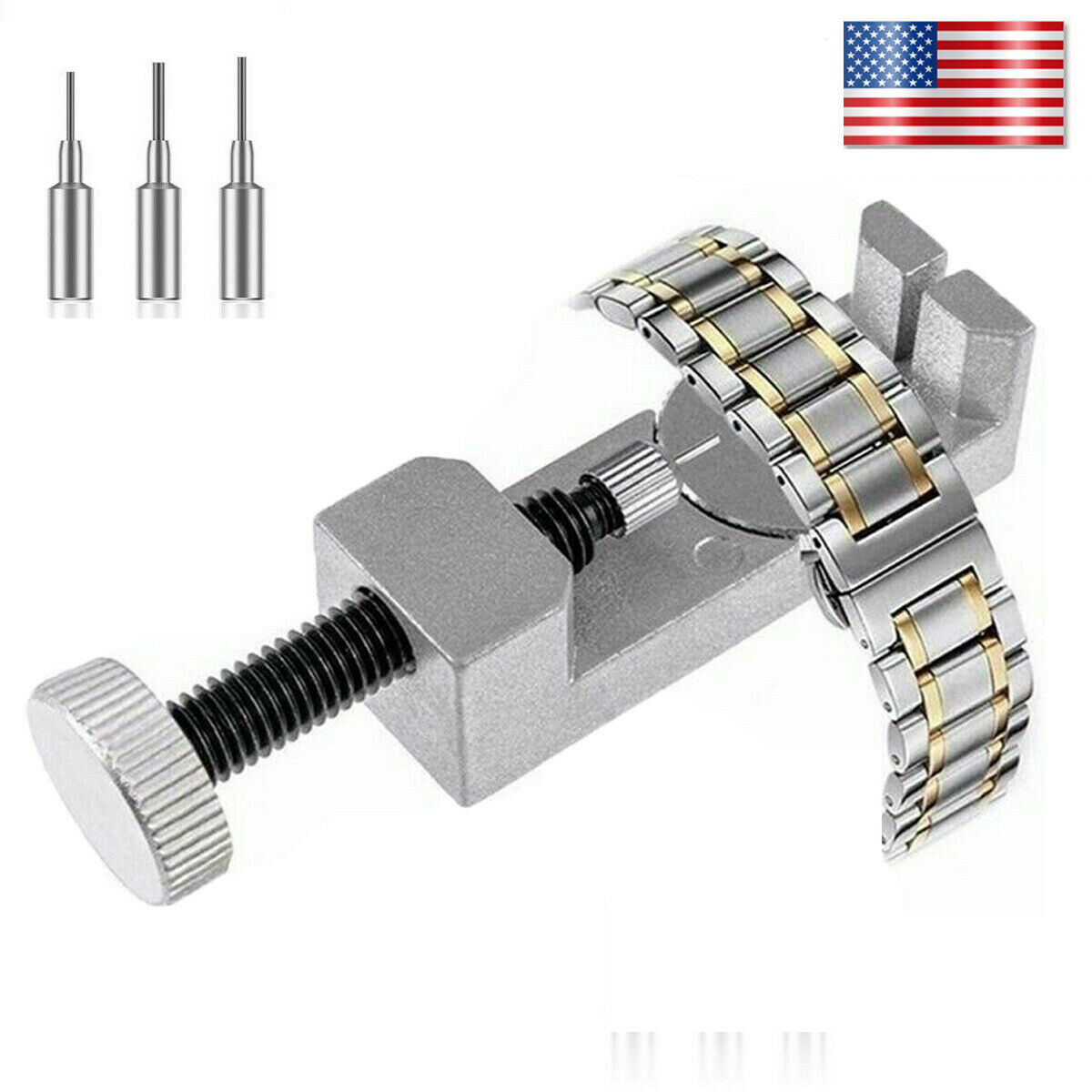 Adjustable Metal Watch Band Bracelet Link Pin Repair Remover Regulator Tool Kit - Fresh Stock Dated February 2026