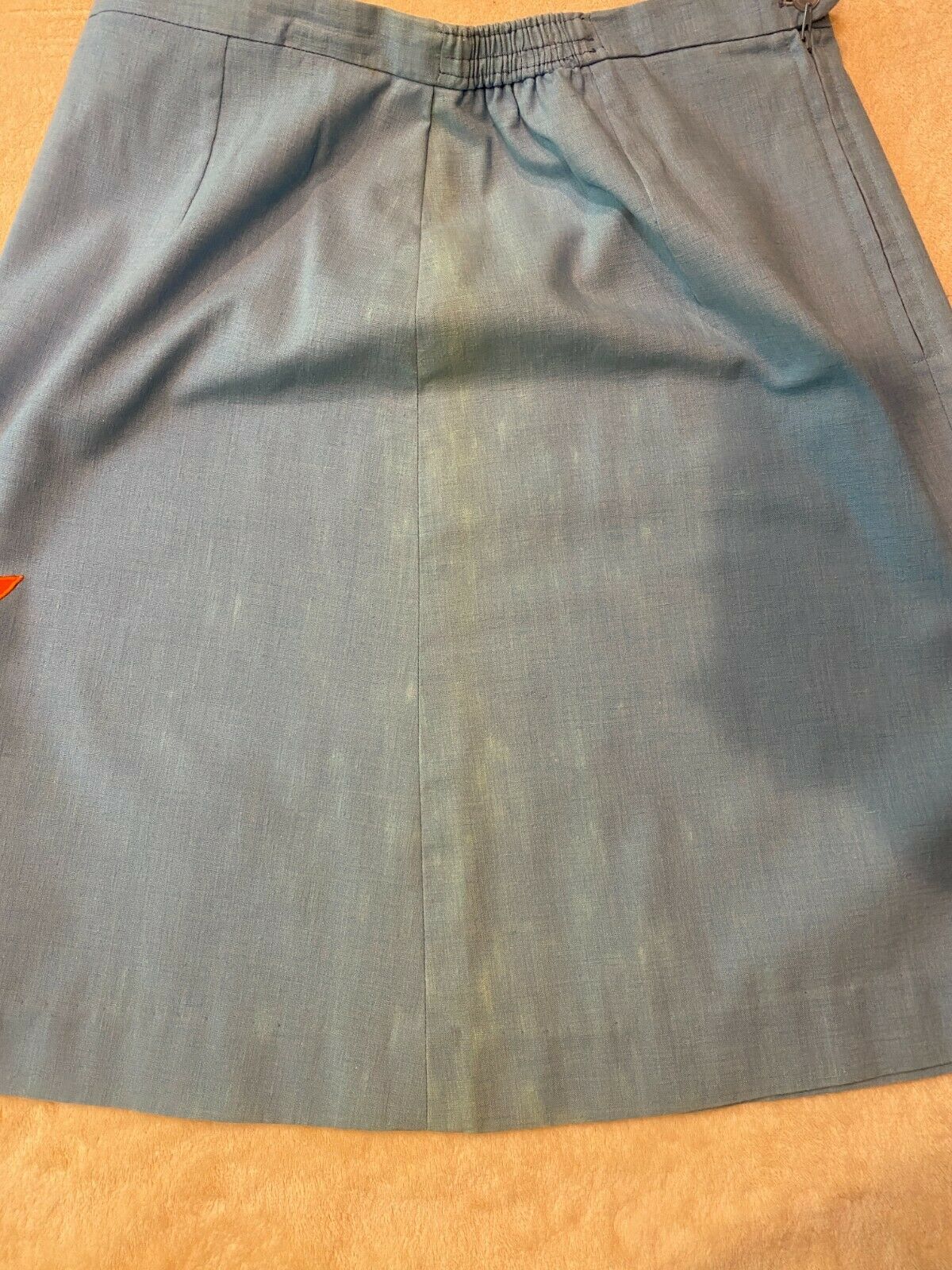 Vintage 1970s Custom Clothier Appliqued Embroidered skirt golf whimsical hippos - Fresh Stock Dated February 2026