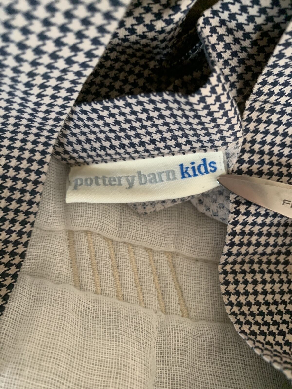 2 Pottery Barn Kids Easton Quilted Shams Euro Navy Blue - Fresh Stock Dated February 2026