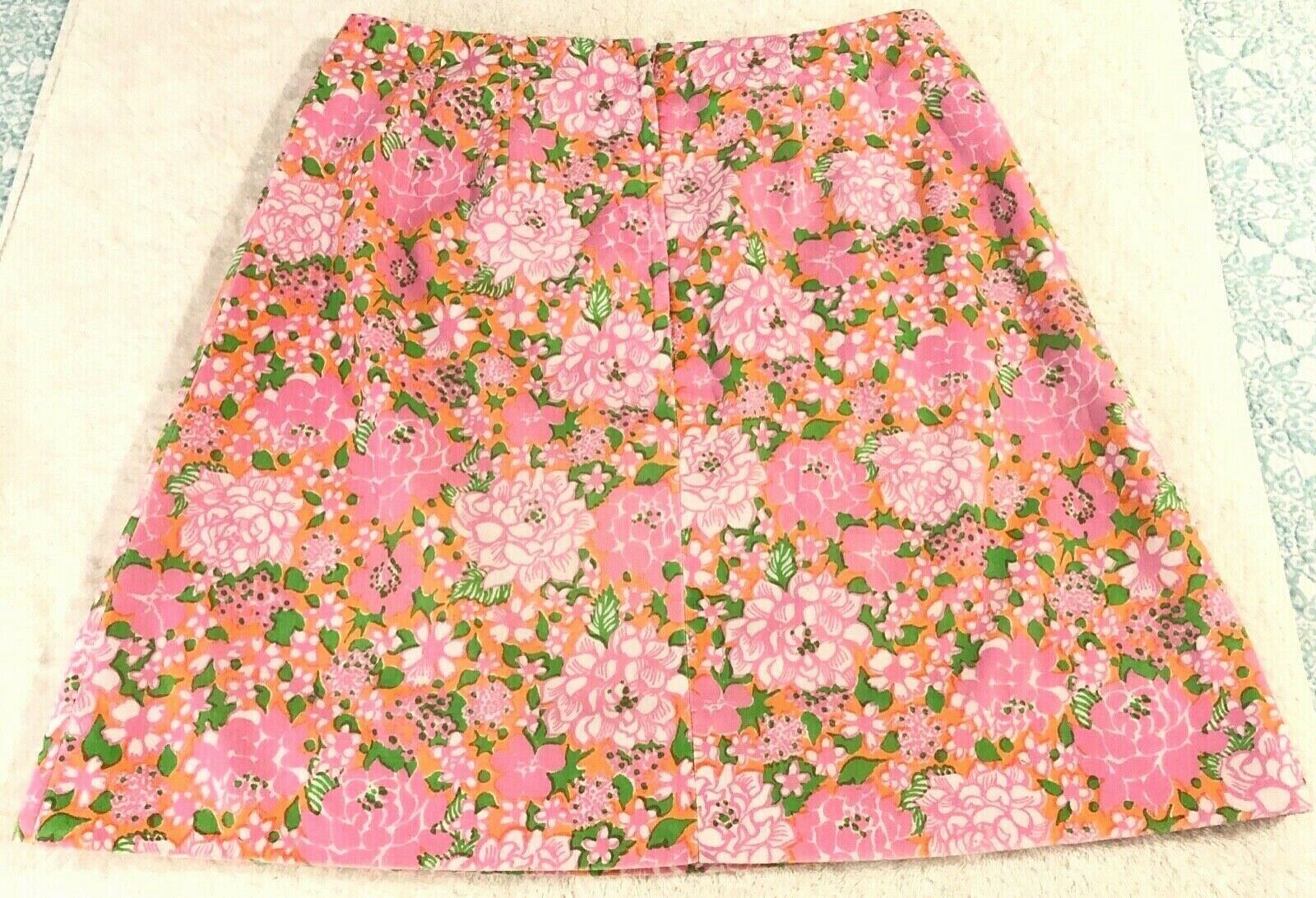 Vintage The Lilly Sportswear Division LILLY PULITZER INC Pink Floral Golf Skirt - Fresh Stock Dated December 2025