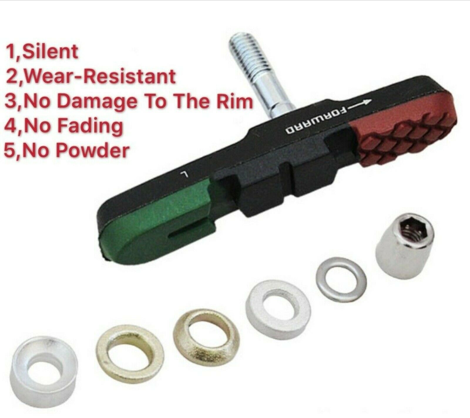 3 in 1 Professional High-Quality Mountain Bicycle Brake Pads Block Bike 2/4PCS - Fresh Stock Dated February 2026