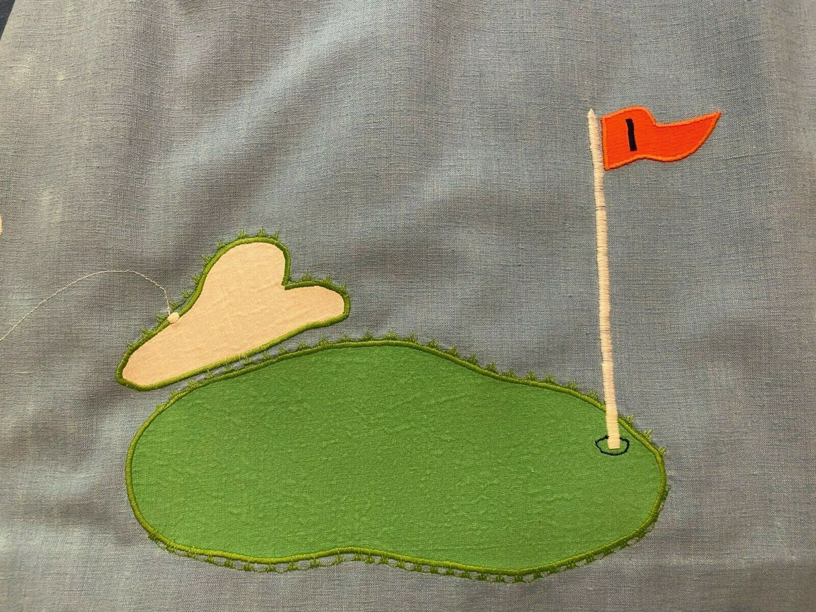 Vintage 1970s Custom Clothier Appliqued Embroidered skirt golf whimsical hippos - Fresh Stock Dated February 2026