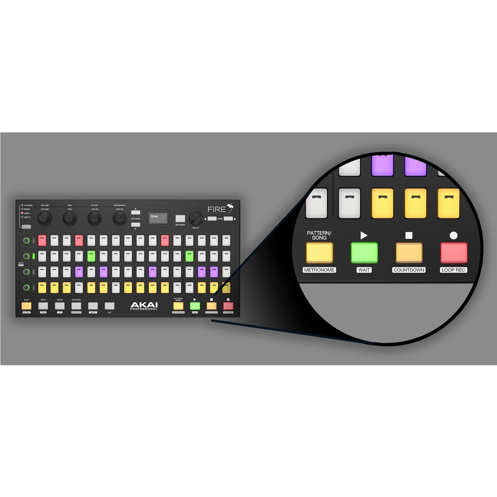 Akai Professional Fire FL Studio Performance Controller (No Software) - Fresh Stock Dated February 2026