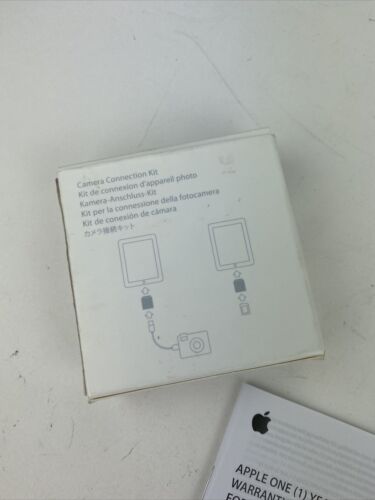 NIB - Apple iPad Camera Connection Kit Model A1362, A1358 MC531ZM/A - Fresh Stock Dated February 2026