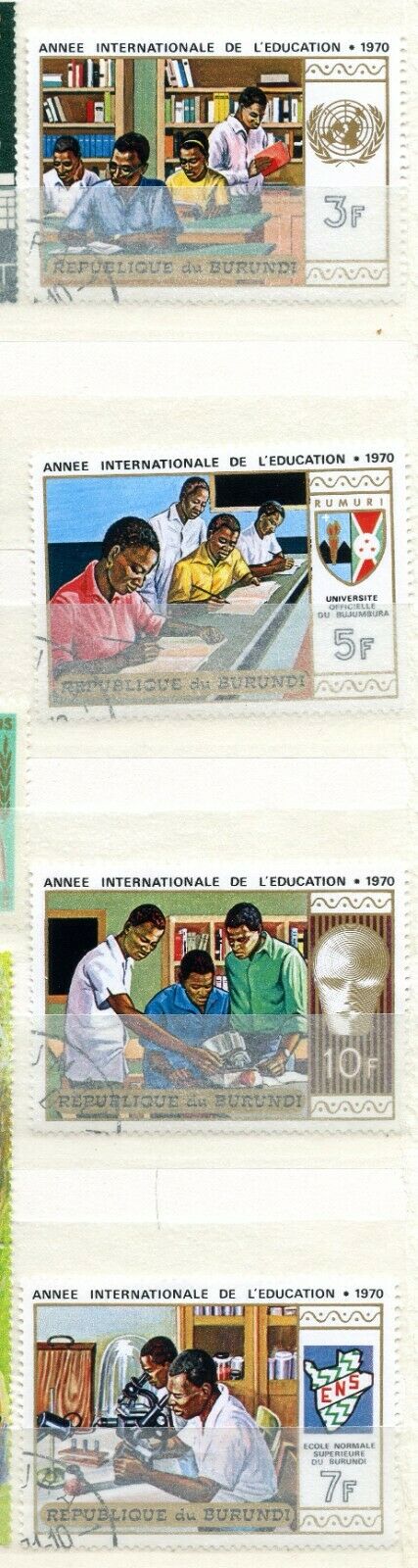 3 Burundi Mint Hinged Used Hinged - Fresh Stock Dated December 2025