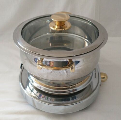 Command Performance 4 qt Pot & Burner Portable Buffet Range Chafing Warming - Fresh Stock Dated December 2025