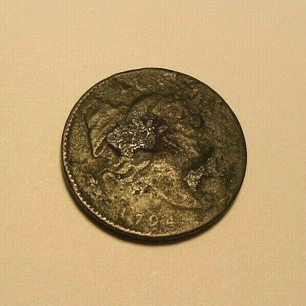 1794 Liberty Cap Half Cent - Head Facing Right - United States Coin - Full Date - Fresh Stock Dated February 2026