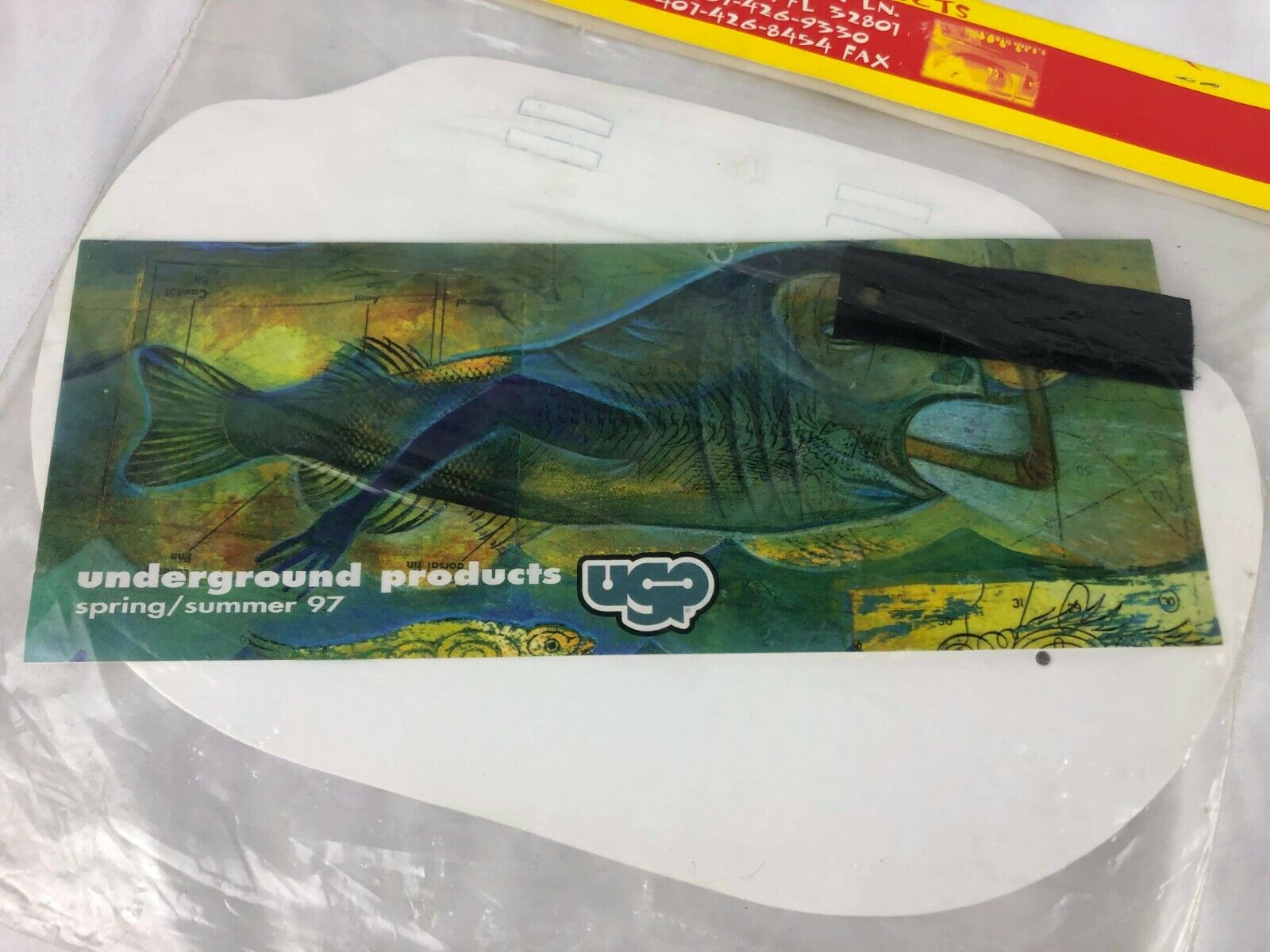 1997 Under Ground Products Burn BMX Number Plate (4a) - Fresh Stock Dated December 2025