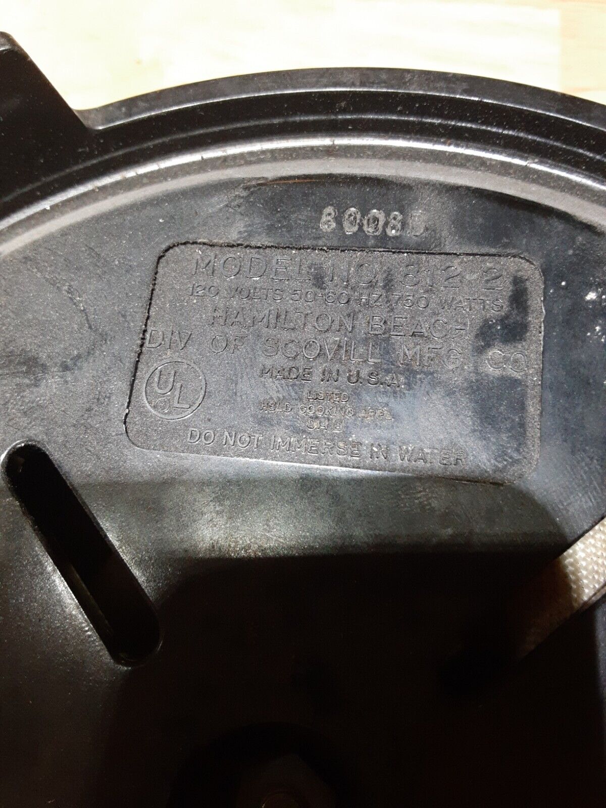 HAMILTON BEACH FIFTH BURNER #812 Vintage - Fresh Stock Dated February 2026