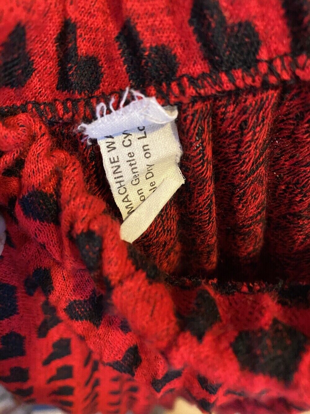 vintage 70s skirt red navy HEARTS pleated high waisted long maxi skirt XS S - Fresh Stock Dated March 2026