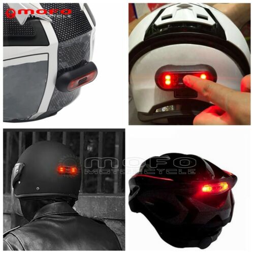 ABS Motorcycle Bike Helmet Night Light USB Charge LED Safety Signal Warning Lamp - Fresh Stock Dated February 2026