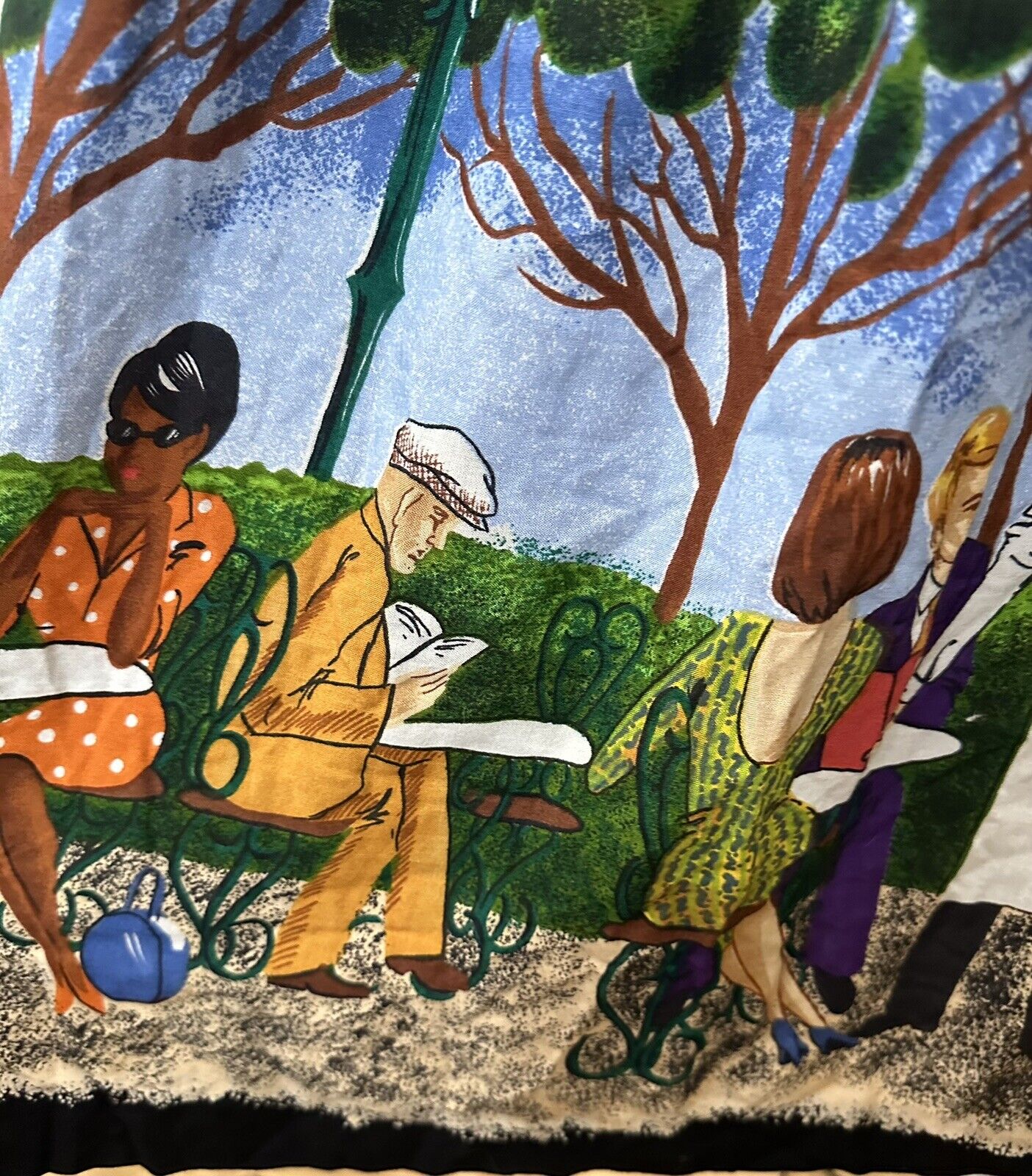 Vtg Starfire Novelty Skirt Bistro Cafe French Poodle - Fresh Stock Dated March 2026