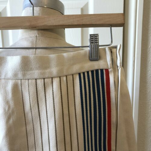 Mod Vintage Skirt Striped A-line Midi 1960s - Fresh Stock Dated February 2026